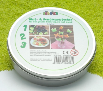 Gemüse Ausstecher Die Veggies Zahlen 0-9 im Set