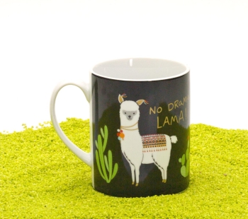XL Tasse Porzellan Lama 600 ml