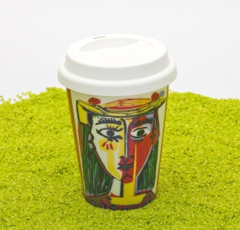 Coffee To Go Becher Porzellan Picasso - Femme au Chapeau 380ml