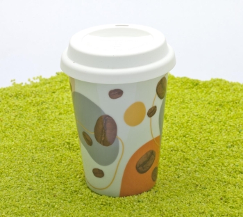 Coffee To Go Becher Porzellan Coffee Flow (Kaffee) 380ml
