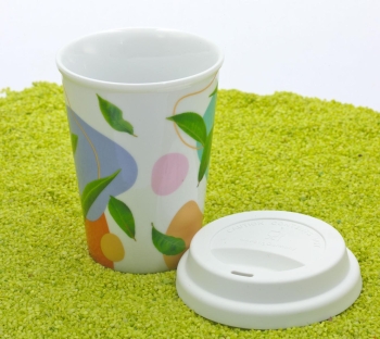 Coffee To Go Becher Porzellan Tea Flow (Tee) 380ml