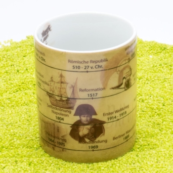 Wissensbecher Porzellan Geschichte 490ml