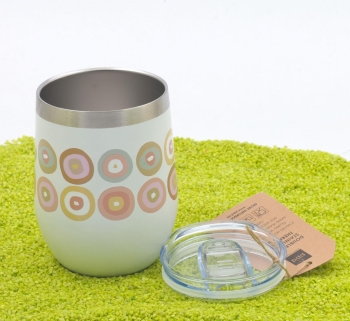 Doppelwandiger Thermobecher aus Edelstahl Bubbles 350ml
