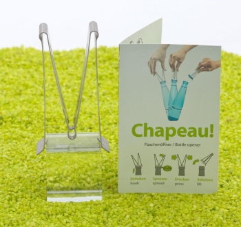 Flaschenöffner Chapeau - Der charmante Aufreißer