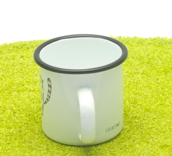 Tasse aus Emaille Heliumkatzen 300ml
