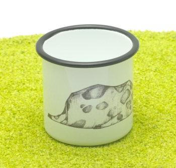 Tasse aus Emaille Rita (Kuh) 300ml