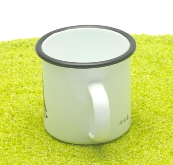 Tasse aus Emaille Zaubär (Waschbär) 300ml