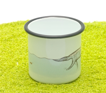 Tasse aus Emaille Der Rettungsschwimmer (Hund, Katze) 300ml