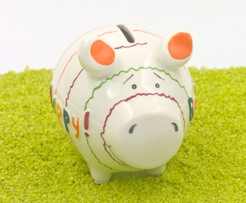 Sparschwein Be Happy ! 9 x 12,5 cm