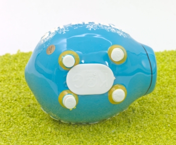 Sparschwein Ski Urlaub 9 x 12,5 cm