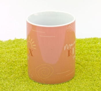 XL Tasse Porzellan Antistress - Meine Relax Tasse 600 ml
