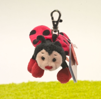 Schlüsselanhänger mit Karabinerhaken Marienkäfer Bolle 10cm