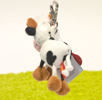 Schlüsselanhänger mit Karabinerhaken Kuh Alma 10cm