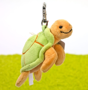 Schlüsselanhänger mit Karabinerhaken Schildkröte Hilde 10cm