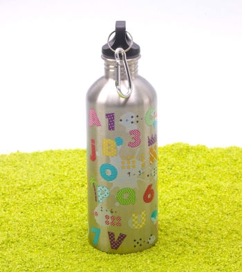 Trinkflasche Edelstahlflasche Cool Bottle ABC 600ml