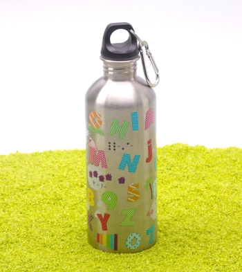 Trinkflasche Edelstahlflasche Cool Bottle ABC 600ml