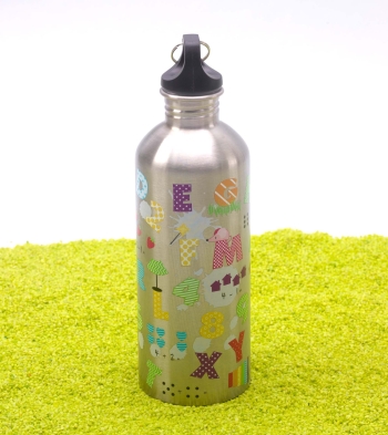 Trinkflasche Edelstahlflasche Cool Bottle ABC 600ml