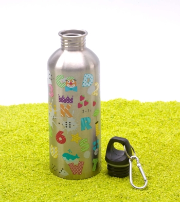 Trinkflasche Edelstahlflasche Cool Bottle ABC 600ml