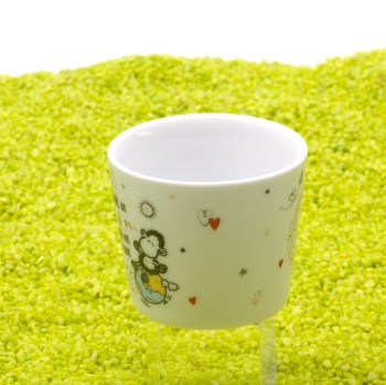 Eierbecher aus Porzellan Welt