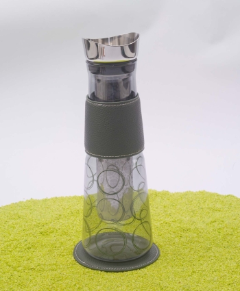 Eve Glaskaraffe Circular Green 1,25l