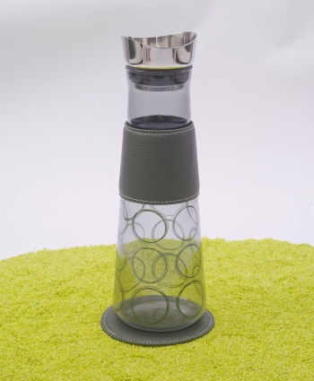 Eve Glaskaraffe Circular Green 1,25l