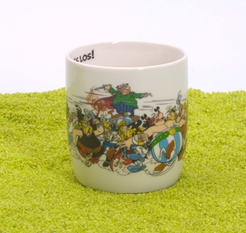 Henkelbecher Porzellan Asterix - Jetzt geht´s los ! 400ml