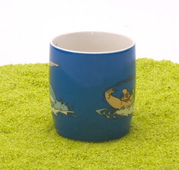 Henkelbecher Porzellan Asterix - Schwimmen 400ml