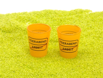 2er Set Schnapsglas Feierabend 6cl