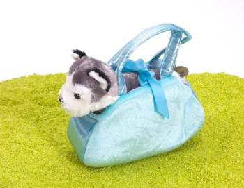 Fancy Pals Plüschtier Peek-a-Boo Husky in der Tasche 20,5cm