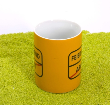 XL Tasse Porzellan Feierabend  600 ml