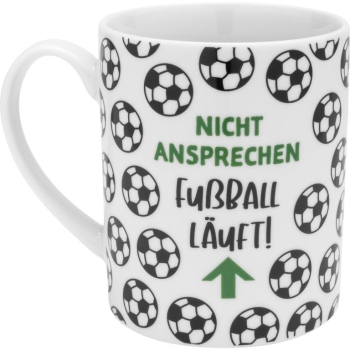 XL Tasse Porzellan Fussball 600 ml