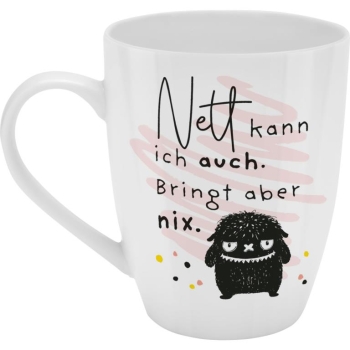 Becher Porzellan Herrlich Böser Becher Nett 350ml