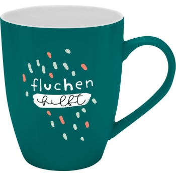 Becher Porzellan Herrlich Böser Becher Fluchen 350ml