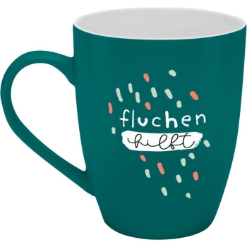 Becher Porzellan Herrlich Böser Becher Fluchen 350ml