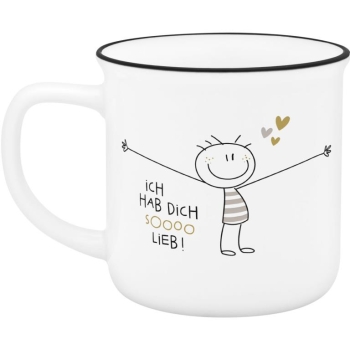 Becher Porzellan "Lieblingsbecher für Dich" HDSL 350 ml