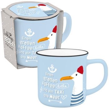 Becher Porzellan "Lieblingsbecher für Dich" Meer 350 ml