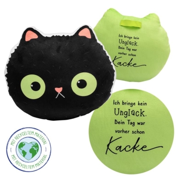 Motiv-Kissen aus Plüsch Katze