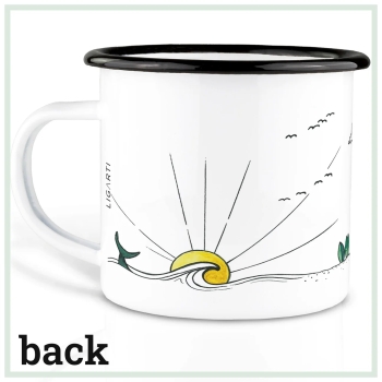 Tasse aus Emaille Camping Life 300ml