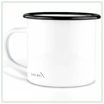 Tasse aus Emaille Lore (Esel) 300ml