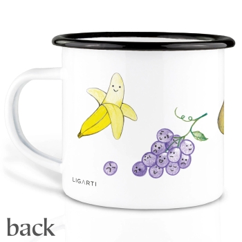 Tasse aus Emaille Obstsalat 500ml