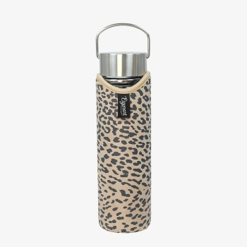 FlowTea Teezubereiter aus Glas Little Animal Leo 400ml Neoprenhülle