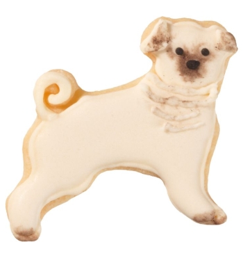 Ausstecher Hund Mops Edelstahl 5cm