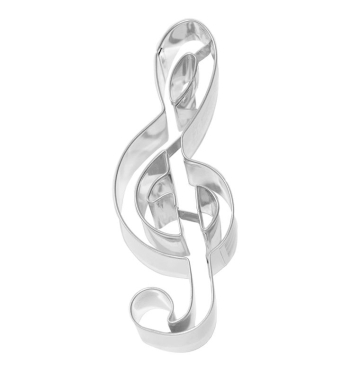 Ausstecher Notenschlüssel Edelstahl 11.5cm