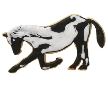 Ausstecher Pferd im Kompliment Edelstahl 12,5 cm