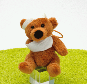Schlüsselanhänger Bär - Patient 12cm