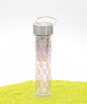 FlowTea Teezubereiter aus Glas Leaf 400ml Neoprenhülle