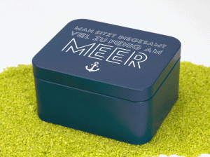 Geschenkbox Colour Splash - Am Meer 12 x 10 x 6 cm