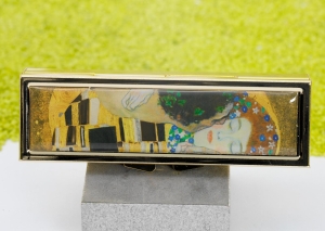 7 Tage Pillendose mit Spiegel Gustav Klimt - Der Kuss