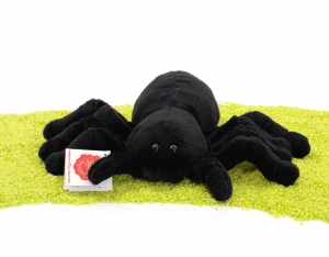 Plüschtier Spinne schwarz 16cm