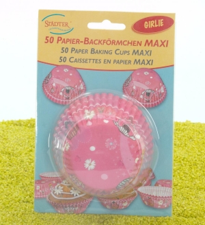 Papierbackförmchen Maxi Girlie 50Stk